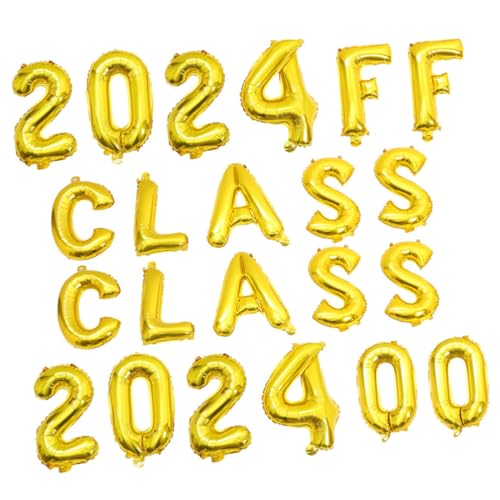 BESPORTBLE 2Sätze Abschlussdekorationen Goldene Luftballons für Graduationsfeiern Klasse von Einfache Montage Langlebige Materialien Kreative Partydekoration BESPORTBLE 2Sätze Abschlussdekorationen Goldene Luftballons für Graduationsfeiern Klasse von Einfache Montage Langlebige Materialien Kreative Partydekoration von BESPORTBLE