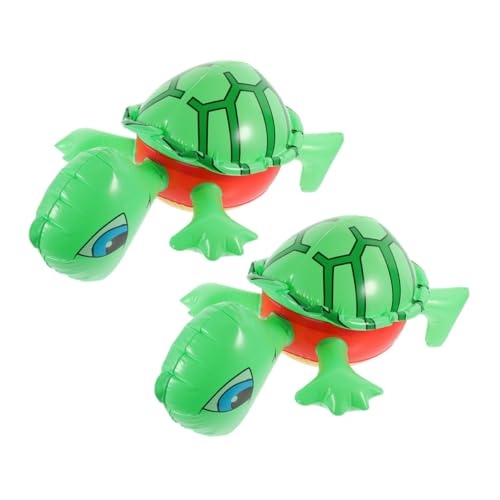 BESPORTBLE 2Stücke Aufblasbare Schildkröten Ballonspielzeuge aus PVC Kreative Lebensechte Party Requisiten für Kindergeburtstage und Leicht und Wiederverwendbar von BESPORTBLE