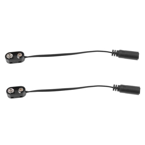 BESPORTBLE 2Stücke Batteriekabel für Musikinstrumente Effektorkabel mit Zuverlässiger für Zuhause Schule und Auftritte und Langlebig von BESPORTBLE
