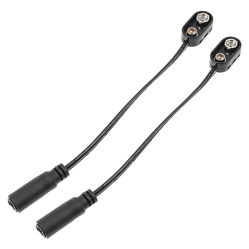 BESPORTBLE 2Stücke Effektives Batteriekabel für Musikinstrumente Zubehör Effektorkabel mit Hoher Zuverlässigkeit für Verschiedene von BESPORTBLE