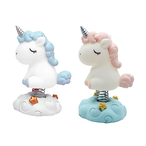 BESPORTBLE 2Stücke Einhorn Kuchen Verzierungen Aus Harz Kreative Dekoration Für Kuchen Und Autos Für Sortierte Farben von BESPORTBLE