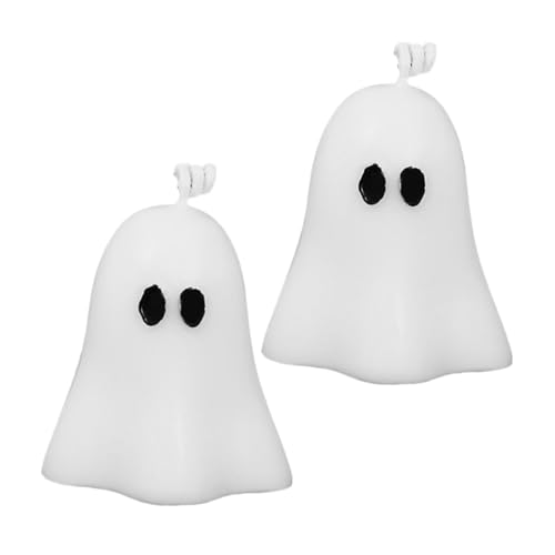 BESPORTBLE 2Stücke Geisterkerzen Duftkerzen Mit Geisterduft Für Halloween Dekorative Tischkerzen Vielseitige Deko Für Partys Und Mottopartys Leichte von BESPORTBLE