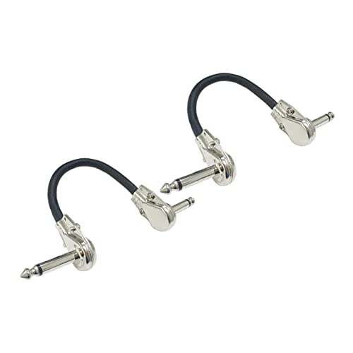 BESPORTBLE 2Stücke Gitarren Patch Kabel Vernickelt Für Gitarreneffektgeräte Für Live Auftritte Und Professionelle Bühnenanwendungen von BESPORTBLE