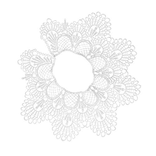 BESPORTBLE 2Stücke Spitzenkragen für Damen Floral Hohler Hochwertigem Material Eleganter Applikationskragen für Kreative Nähprojekte Weiß für Outfits Besondere BESPORTBLE 2Stücke Spitzenkragen für Damen Floral Hohler Hochwertigem Material Eleganter Applikationskragen für Kreative Nähprojekte Weiß für Outfits Besondere von BESPORTBLE