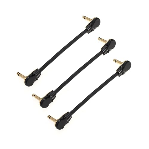 BESPORTBLE 3 STÜCKE Teiliges Instrumenten Patchkabel Vergoldete Klinkenstecker Rechtwinklig zu Gerade Kupfer Doppelt Geschirmt Geräuscharm für Bass Keyboard Effektpedale BESPORTBLE 3 STÜCKE Teiliges Instrumenten Patchkabel Vergoldete Klinkenstecker Rechtwinklig zu Gerade Kupfer Doppelt Geschirmt Geräuscharm für Bass Keyboard Effektpedale von BESPORTBLE