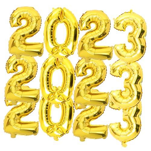 BESPORTBLE 3 Sätze Aluminium Folienballons Gold Zahlenballons Party Dekoration Silvester Neujahr Ballons mit Selbstdichtendem Ventil Langlebig und Dekorativ BESPORTBLE 3 Sätze Aluminium Folienballons Gold Zahlenballons Party Dekoration Silvester Neujahr Ballons mit Selbstdichtendem Ventil Langlebig und Dekorativ von BESPORTBLE