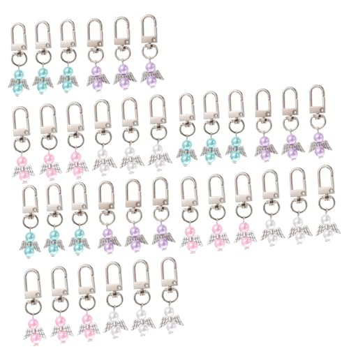 BESPORTBLE 3 Sätze Engel Schlüsselanhänger Gast Ornament Anhänger Geburtstags Engel Charms Hängende Flügel Festival Weihnachtsdekoration Schlüsselanhänger 12 Stück * 3 von BESPORTBLE