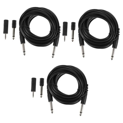 BESPORTBLE 3 Sätze Instrumentenkabel aufgerollt Kabel für E-Gitarre Gitarrenkabel gitarre zubehör gitarrenzubehör Kabel für Gitarreninstrumente Musikinstrumentenlinie Metall Black BESPORTBLE 3 Sätze Instrumentenkabel aufgerollt Kabel für E-Gitarre Gitarrenkabel gitarre zubehör gitarrenzubehör Kabel für Gitarreninstrumente Musikinstrumentenlinie Metall Black von BESPORTBLE