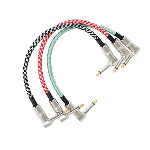 BESPORTBLE 3 Stück Gitarreneffektkabel Trs Audio Verbindungskabel Geräuschreduzierendes Nylon Gitarrenkabel Flexibel und Langlebig für Gitarre Keyboard und von BESPORTBLE