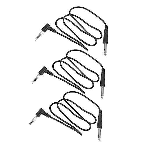 BESPORTBLE 3 Stück Gitarrenkabel Lautsprecher-audiokabel Aufgerollt Kabel Für Gitarreninstrumente Lautsprecher Anschlusskabel Audiokabel Für E-gitarre Audiokabel Liefern Black Kupferkern von BESPORTBLE