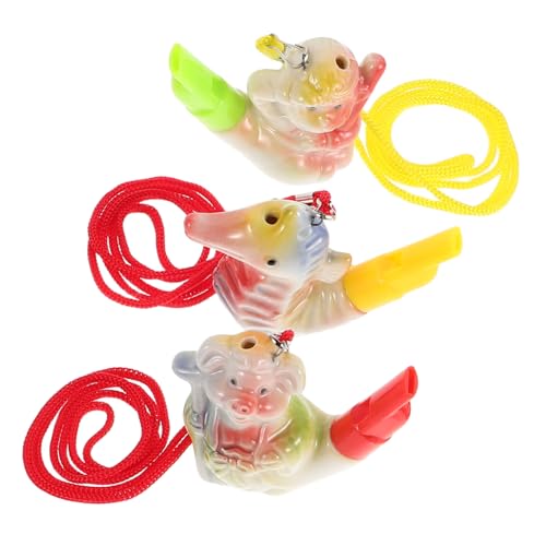 BESPORTBLE 3 Stück Keramik Pfeifen Tierform Lustige Spielzeugpfeifen für Realistische Vogelgeräusche für Kindergarten zu Ostern oder Geburtstagen von BESPORTBLE