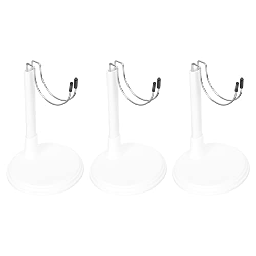 BESPORTBLE 3 Stück Puppenständer Praktische Doll Brackets Stabiler Display Ständer für Figuren für Dekoration Sammlung und Organisation Weiß von BESPORTBLE
