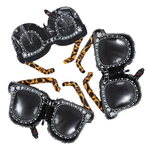 BESPORTBLE 3 Stück Teiliges Aufblasbares Sonnenbrillen Jahre Partydeko Disco motto party Zubehör Aluminiumfolie Auffällige Retro brillen Luftballons für Erwachsene BESPORTBLE 3 Stück Teiliges Aufblasbares Sonnenbrillen Jahre Partydeko Disco motto party Zubehör Aluminiumfolie Auffällige Retro brillen Luftballons für Erwachsene von BESPORTBLE