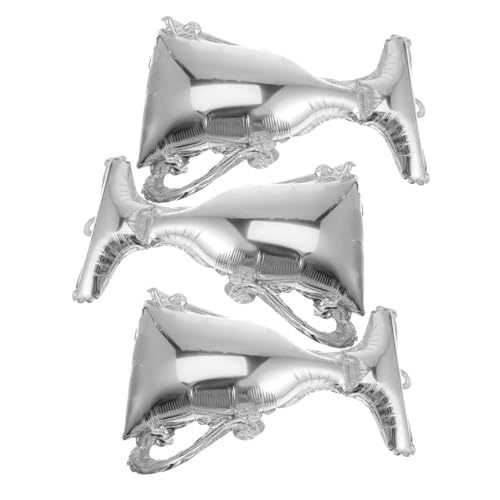 BESPORTBLE 3 Stück Teiliges Silberner Aluminiumfolie Ballons in Pokalform Große Folienballons für Abschlussfeier Dekoration Langlebig und Leicht Aufzublasen als Party Fotorequisite und von BESPORTBLE