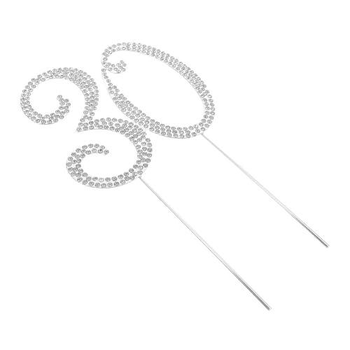 BESPORTBLE 30 Jähriger Kucheneinsatz Geburtstags Cupcake Topper Zahlen Kuchenaufsatz Teeparty Cupcake Pick Happy Anniversary Kuchenaufsatz Kuchenaufsätze Geburtstagszahlen Topper von BESPORTBLE
