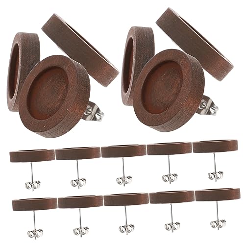 BESPORTBLE 30 Stück Ohrring Basen Holz DIY Ohrring Rohlinge für Schmuckherstellung Tiefbraun für Kreative Projekte Bastelarbeiten BESPORTBLE 30 Stück Ohrring Basen Holz DIY Ohrring Rohlinge für Schmuckherstellung Tiefbraun für Kreative Projekte Bastelarbeiten von BESPORTBLE