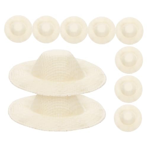 BESPORTBLE 30 Stück Teiliges Miniatur Strohhut Kleine Handgefertigte Puppenhüte aus Langlebig Farbbeständig Vielseitig für DIY Bastelarbeiten Haarschmuck Miniaturhäuser und Dekorationen von BESPORTBLE