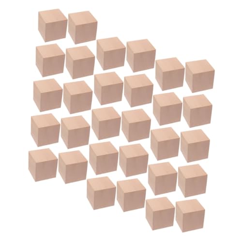 BESPORTBLE 30 Stück Teiliges Naturbelassene Unlackierte Holz Würfel für Diy Bastelprojekte Kinderfreundliche Holzklötze Feinmotorik und Problemlösung Vielseitig Bemalbar und Langlebig BESPORTBLE 30 Stück Teiliges Naturbelassene Unlackierte Holz Würfel für Diy Bastelprojekte Kinderfreundliche Holzklötze Feinmotorik und Problemlösung Vielseitig Bemalbar und Langlebig von BESPORTBLE
