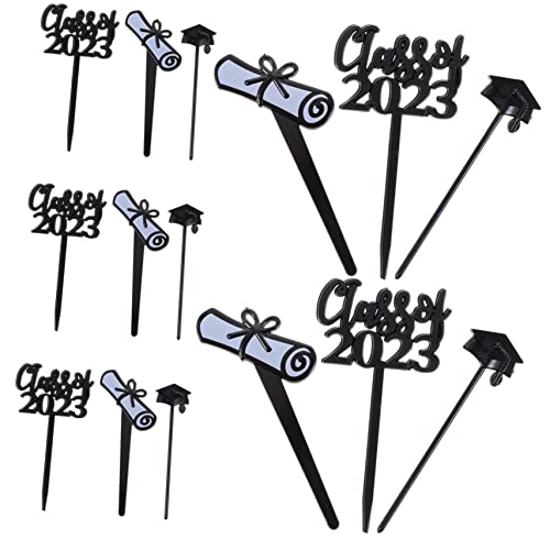 BESPORTBLE 30Stücke Abschlusskuchen Dekoration Cupcake Topper Für Absolventen Dekorative Picks Für Party Und Feiern Für Kuchen Und Muffins von BESPORTBLE