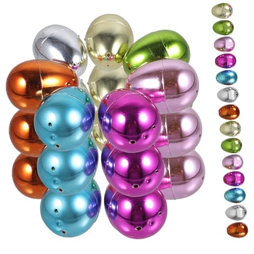 BESPORTBLE 30Stücke Befüllbare Ostereier Bunten Farben Dekorative Eier Zum Aufklappen Für Ostern Geschenkverpackung Osterparty Dekoration Und Überraschungen von BESPORTBLE