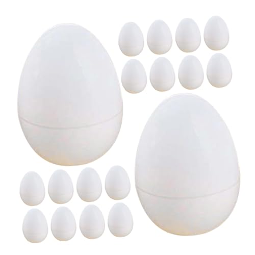 BESPORTBLE 30Stücke Eier Dekoration Kleine Öffbare Gefälschte Hühner Eier Für Ostern Simulierte Eier Für Kreative Deko Und Bastelprojekte von BESPORTBLE