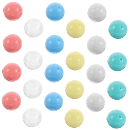 BESPORTBLE 30Stücke Mini Automatenkapseln Verschiedenen Farben Spielzeugkapseln Aus Kunststoff Für Kindergarten Ostern Weihnachten Füllmaterial Für Überraschungen von BESPORTBLE