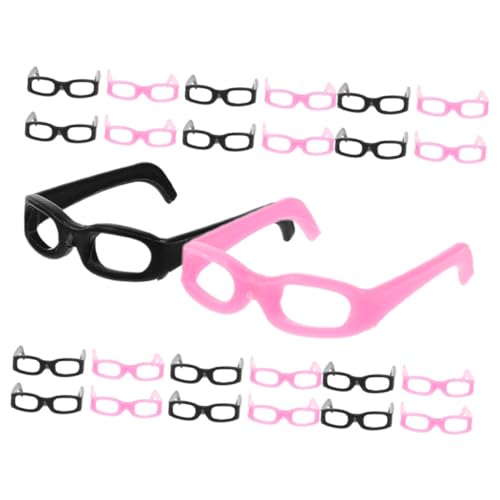 BESPORTBLE 30Stücke Mini Puppenbrillen Aus Kunststoff Witzige DIY Requisiten Für Puppen Brille Für Puppenhaus Und Kreative Spielideen von BESPORTBLE