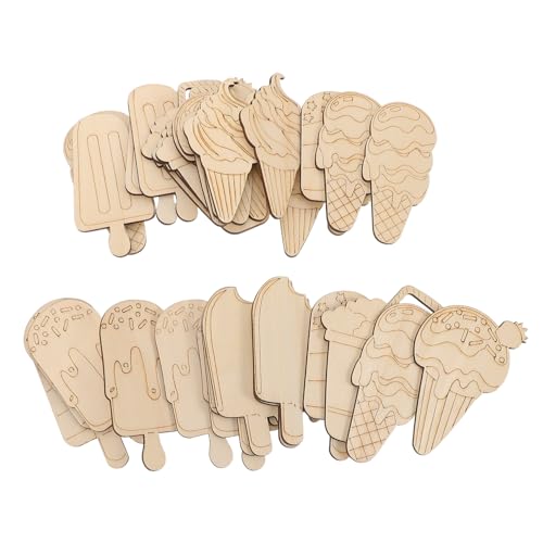 BESPORTBLE 32 Stück Teiliges Unfertige Holz Eiscreme Formen zum Bemalen Blanko Holzfiguren für DIY Basteln Sommerspaß Geburtstagsfeier Aktivitäten BESPORTBLE 32 Stück Teiliges Unfertige Holz Eiscreme Formen zum Bemalen Blanko Holzfiguren für DIY Basteln Sommerspaß Geburtstagsfeier Aktivitäten von BESPORTBLE