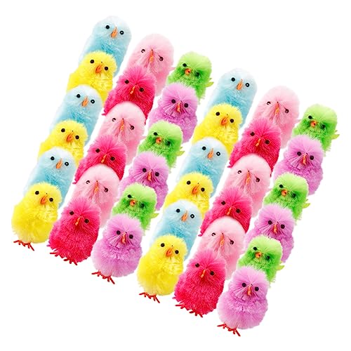 BESPORTBLE 36 Stück Teiliges Mini Küken Bunte Osterdekoration Partybedarf Umweltfreundlich für Osterfeier Geschenkidee und Foto Requisite von BESPORTBLE