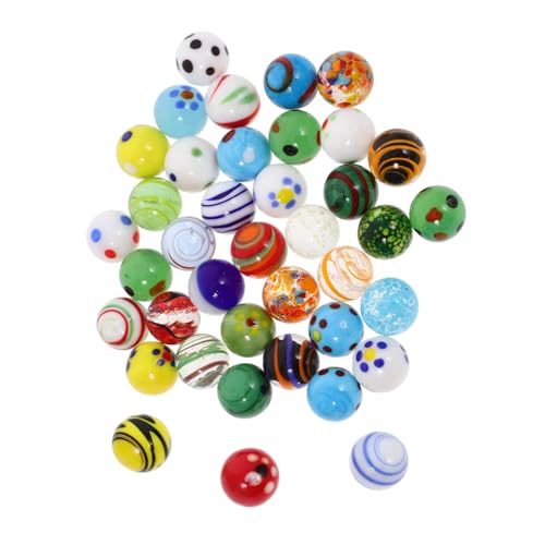 BESPORTBLE 38 Stücke Glasmurmeln für Deko und Spielzeug Farbige Glasperlen Runde Murmeldeko für Garten und Aquarium Robust und Langlebig für Bastelprojekte und Vasenfüller BESPORTBLE 38 Stücke Glasmurmeln für Deko und Spielzeug Farbige Glasperlen Runde Murmeldeko für Garten und Aquarium Robust und Langlebig für Bastelprojekte und Vasenfüller von BESPORTBLE
