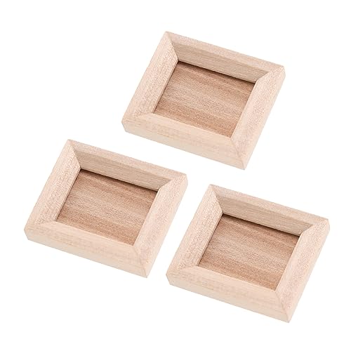 BESPORTBLE 3Stücke Bilderrahmen Für Puppenhaus Dekorative Holz Fotorahmen DIY Ornamente Puppenhaus Zubehör Mini Puppenhaus Fotorahmenmodell BESPORTBLE 3Stücke Bilderrahmen Für Puppenhaus Dekorative Holz Fotorahmen DIY Ornamente Puppenhaus Zubehör Mini Puppenhaus Fotorahmenmodell von BESPORTBLE