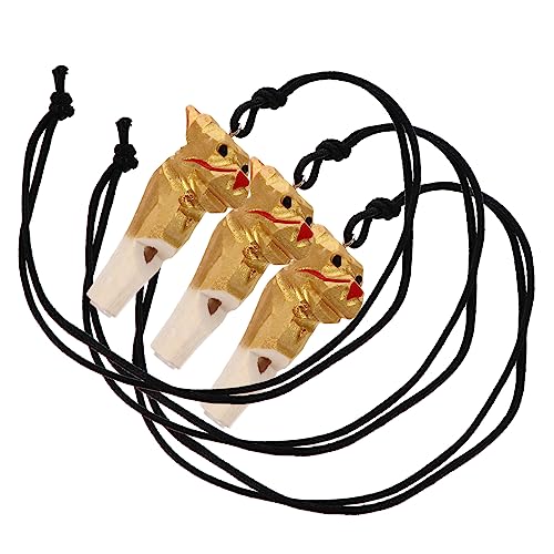 BESPORTBLE 3Stücke Holz Tierpfeifen für Pädagogisches für Kleinkinder Handgefertigt Sicheres und Hautfreundliches Design Perfektes für Partys und Besondere Anlässe von BESPORTBLE