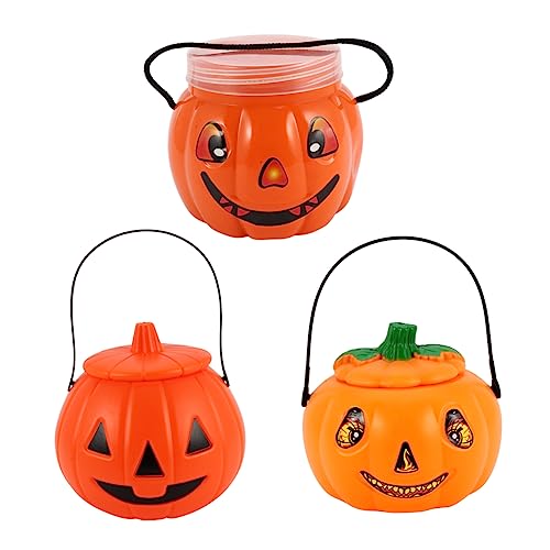 BESPORTBLE 3Stücke Leuchtende Kürbiseimer Halloween Dekoration Für Süßigkeiten Zu Sammeln Umweltfreundliches Material Zubehör Für Halloween Feiern Dekorative BESPORTBLE 3Stücke Leuchtende Kürbiseimer Halloween Dekoration Für Süßigkeiten Zu Sammeln Umweltfreundliches Material Zubehör Für Halloween Feiern Dekorative von BESPORTBLE