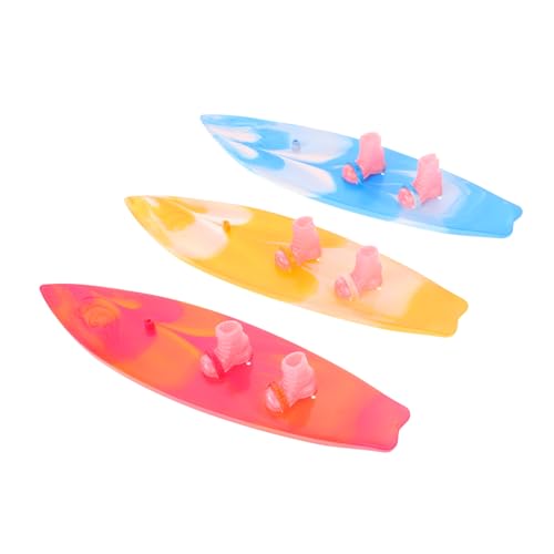 BESPORTBLE 3Stücke Mini Surfbrett Modell für Kuchendekoration Puppenzubehör Hawaiianische Cupcake Topper für Teenager und Erwachsene Sommer Deko BESPORTBLE 3Stücke Mini Surfbrett Modell für Kuchendekoration Puppenzubehör Hawaiianische Cupcake Topper für Teenager und Erwachsene Sommer Deko von BESPORTBLE