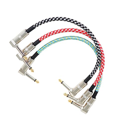 BESPORTBLE 3Stücke Teiliges Gitarren Patchkabel Professionelle Audio Verbindungskabel für Gitarre und Bass und Langlebig Geräuschreduzierung für Musikliebhaber von BESPORTBLE
