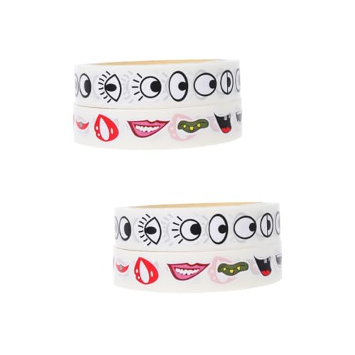BESPORTBLE 4 Rollen Bunte DIY Aufkleber für Selbstklebende Augen und Mundsticker aus Hochwertigem Material für Bücher Bastelarbeiten Dekorative Sticker für Tassen BESPORTBLE 4 Rollen Bunte DIY Aufkleber für Selbstklebende Augen und Mundsticker aus Hochwertigem Material für Bücher Bastelarbeiten Dekorative Sticker für Tassen von BESPORTBLE