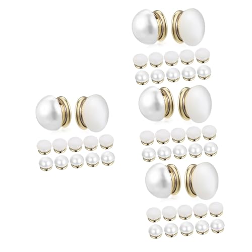 BESPORTBLE 4 Sätze Broschenknopf Magnetische Sicherheitsnadel Gewichte Für Hochzeitsschleier Magnetische Broschenknöpfe Hijab-styling Handtuch Kopftuch Kleidergewichte Kupfer 12 Stück * 4 von BESPORTBLE