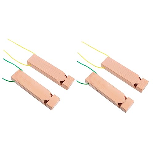 BESPORTBLE 4 Stck Holzpfeifen Zugpfeife Musikinstrument mit Echtem Lokomotivsound Fördert und Musikinteresse für Party Weihnachten Jungen Mädchen Zufällige Farbe Zufällige Farbe von BESPORTBLE