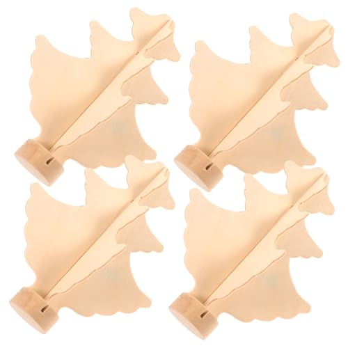 BESPORTBLE 4 Stück Blankes Holz Weihnachtsbaum Modell DIY Holz Weihnachtsdeko Bemalbar Stabiler Standfuß Kompakte für Basteln Vielseitige Weihnachtsbaum Dekoration BESPORTBLE 4 Stück Blankes Holz Weihnachtsbaum Modell DIY Holz Weihnachtsdeko Bemalbar Stabiler Standfuß Kompakte für Basteln Vielseitige Weihnachtsbaum Dekoration von BESPORTBLE