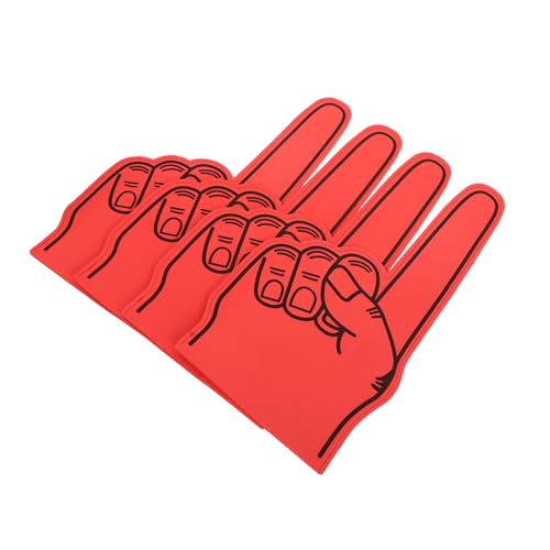BESPORTBLE 4 Stück Cheerleading Requisiten Cheerleading Schaum Finger Cheerleading Schaum Handfinger Cheerleading Requisiten Schaum Cheerleading Finger Fußball Schaum Finger Großer von BESPORTBLE