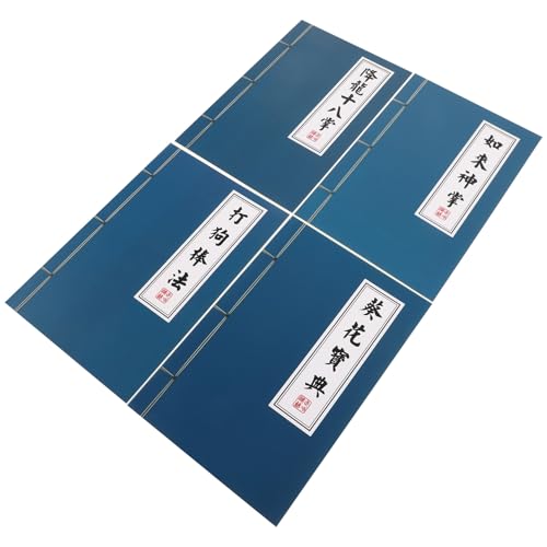 BESPORTBLE 4 Stück Chinesische Stil Notizbücher Vintage Martial Arts Notizblock mit Linierten für Schüler Notizen und Retro Schreibwaren von BESPORTBLE