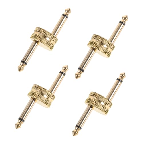 BESPORTBLE 4 Stück Gitarren Pedal Adapter Pedal Kupplung Audio Adapter für Lautsprecher und Kopfhörer Vergoldete Konstruktion Vielseitig Einsetzbar von BESPORTBLE