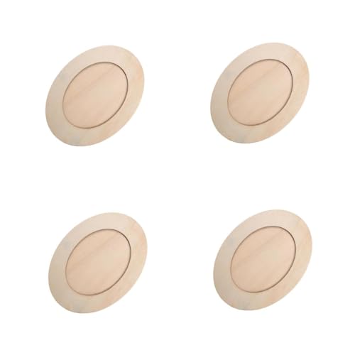 BESPORTBLE 4 Stück Handgefertigte DIY Fotorahmen Holz DIY Farbrahmen DIY Kunstwerkrahmen Unfertiger Holzrahmen Unfertiger Bilderrahmen Bausatz Unfertige Holzrahmen Unfertige von BESPORTBLE