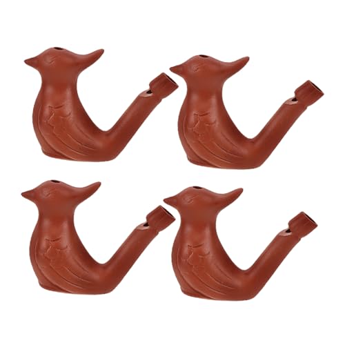 BESPORTBLE 4 Stück Keramische Vogelpfeifen aus Lustige Pfeifen zur Nachahmung von Vogelgeräuschen für Feiern Geburtstagsgeschenke und Outdoor Aktivitäten von BESPORTBLE