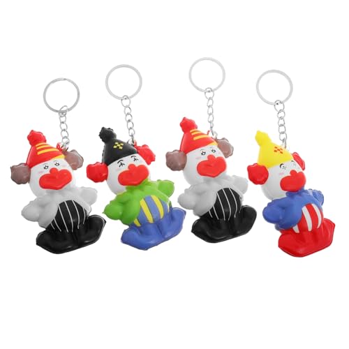 BESPORTBLE 4 Stück Lustige Clown Schlüsselanhänger Niedliche Clown Figuren als Rucksack Dekoration Schlüsselringe für Partys und Kindergeburtstagsgeschenke BESPORTBLE 4 Stück Lustige Clown Schlüsselanhänger Niedliche Clown Figuren als Rucksack Dekoration Schlüsselringe für Partys und Kindergeburtstagsgeschenke von BESPORTBLE