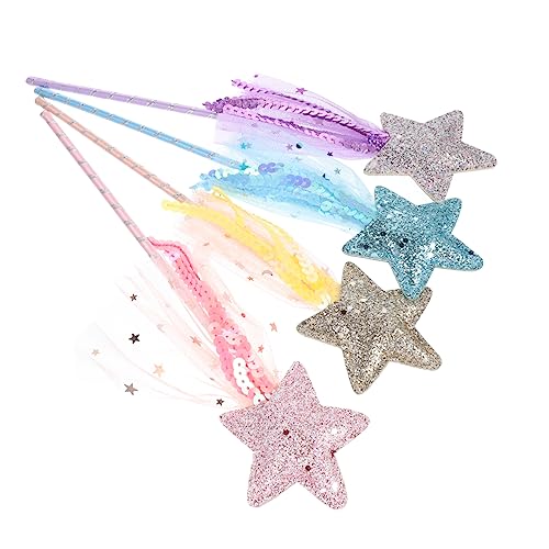 BESPORTBLE 4 Stück Teiliges Bunte Zauberstäbe für Leichtes Sicheres Party Zubehör Kreative Feenstäbe mit Glitzereffekt für Halloween Geburtstagsfeier Cosplay BESPORTBLE 4 Stück Teiliges Bunte Zauberstäbe für Leichtes Sicheres Party Zubehör Kreative Feenstäbe mit Glitzereffekt für Halloween Geburtstagsfeier Cosplay von BESPORTBLE