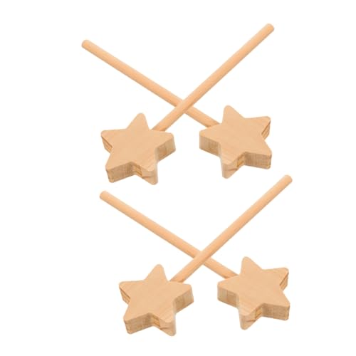 BESPORTBLE 4 Stück Teiliges DIY Holz Feenstab Set Sternform Unbemalt zum Bemalen Bastelstäbe für Kindergeburtstag Bühnenperformance Leichte Strapazierfähige Zauberstäbe BESPORTBLE 4 Stück Teiliges DIY Holz Feenstab Set Sternform Unbemalt zum Bemalen Bastelstäbe für Kindergeburtstag Bühnenperformance Leichte Strapazierfähige Zauberstäbe von BESPORTBLE