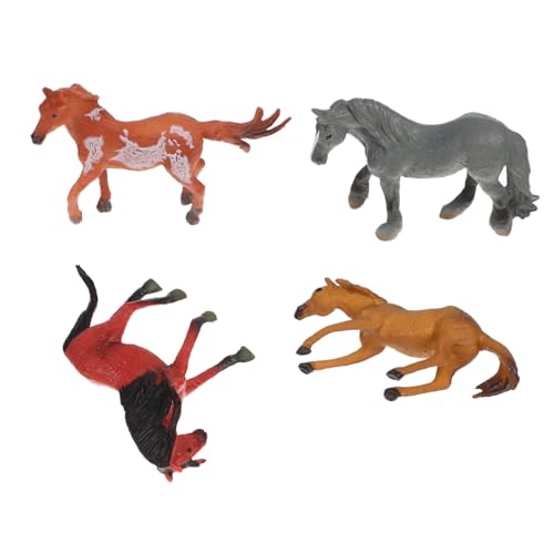 BESPORTBLE 4 Stück Teiliges Dekorative Pferdefiguren aus Hochwertigem Realistische Tischdekoration für Kinderzimmer als für Geburtstage und Feiertage BESPORTBLE 4 Stück Teiliges Dekorative Pferdefiguren aus Hochwertigem Realistische Tischdekoration für Kinderzimmer als für Geburtstage und Feiertage von BESPORTBLE