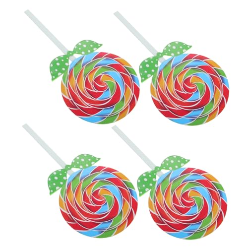 BESPORTBLE 4 Stück Teiliges Große Lollipop Requisiten für Darbietungen und Fotoshootings Bunte Süßigkeiten Dekorationen für Partys und Feiern von BESPORTBLE