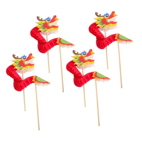 BESPORTBLE 4 Stück Teiliges Großer Papierdrache Chinesische Neujahrsdekoration DIY Drachenornament für Kreative Kinderhandarbeiten und Deko für BESPORTBLE 4 Stück Teiliges Großer Papierdrache Chinesische Neujahrsdekoration DIY Drachenornament für Kreative Kinderhandarbeiten und Deko für von BESPORTBLE
